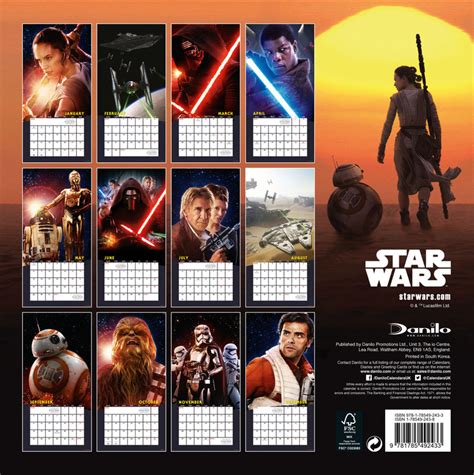 Star Wars Episode Vii Calendarios 2021