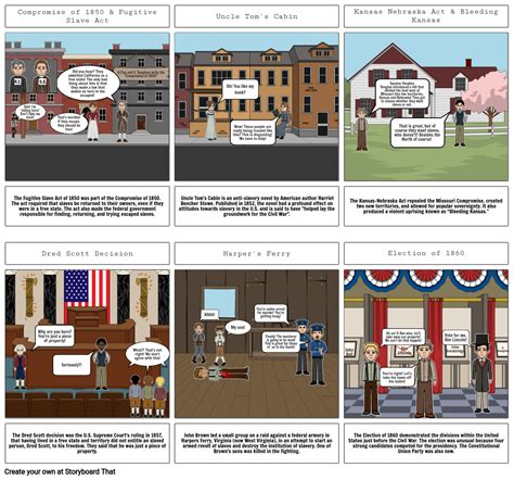 Causes Of The Civil War Storyboard Por 0c456352