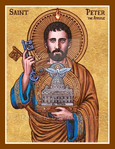 St Peter The Apostle Icon By Theophilia Catholic Images Catholic