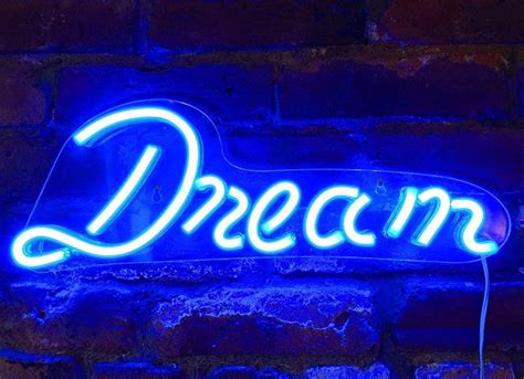 Dream Neon Sign Neon Sign Tapestry Girls
