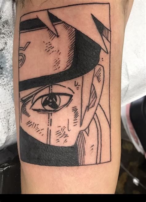 Tatto Naruto Kakashi Black Ink Tattoos Body Art Tattoos Sleeve