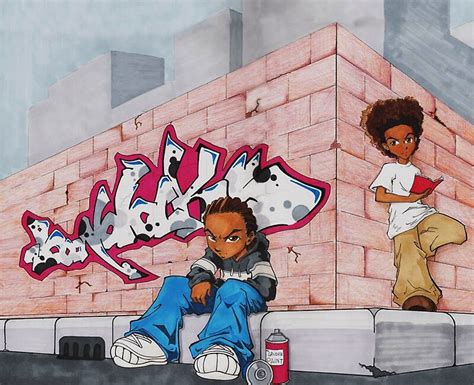 Riley And Huey The Boondocks By Aries010 Redbubble