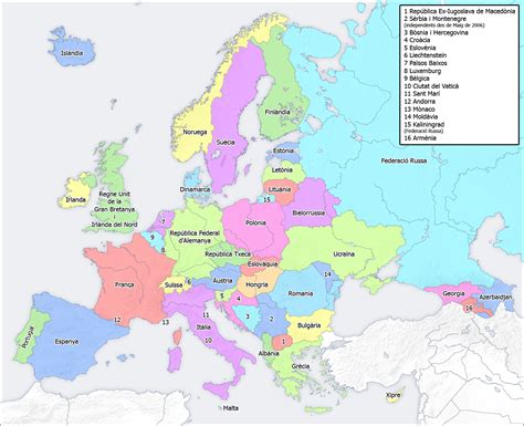 3r Eso Geografia Mapa PolÍtic Deuropa
