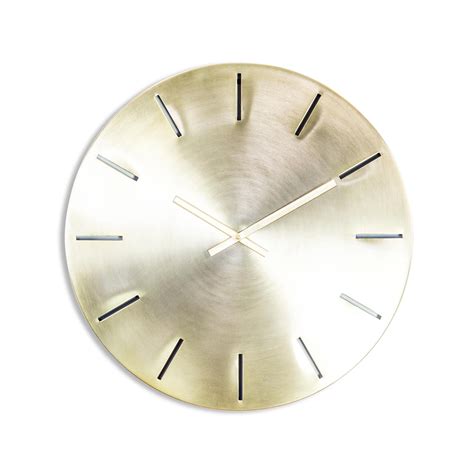Large Brushed Brass Metal Wall Clock Wall Clocks Large Wall Clocks