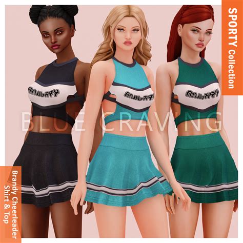 Bebénochesims Bluecravingcc Sims 4 Cc Cheerleader Collection