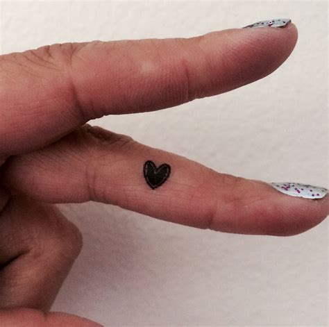 20 Temporary Tattoo Tiny Black Hearts Fake Tattoos Set Of 20 Fake