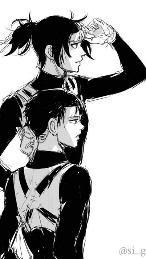 Shingeki No Kyojin Levi Manga Hanji And Levi Attack On Titan Anime