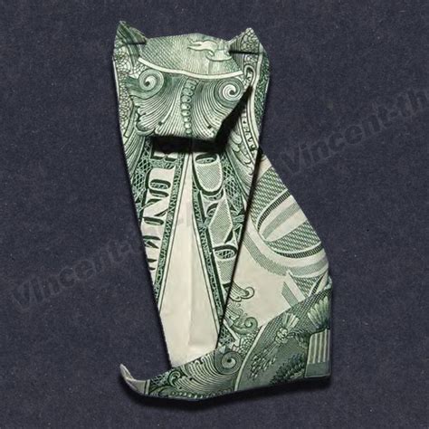 Origami Ideas Step By Step Dollar Bill Origami Cat
