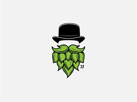 Hop Head Beer Art Craft Beer Logo Beer Tattoos