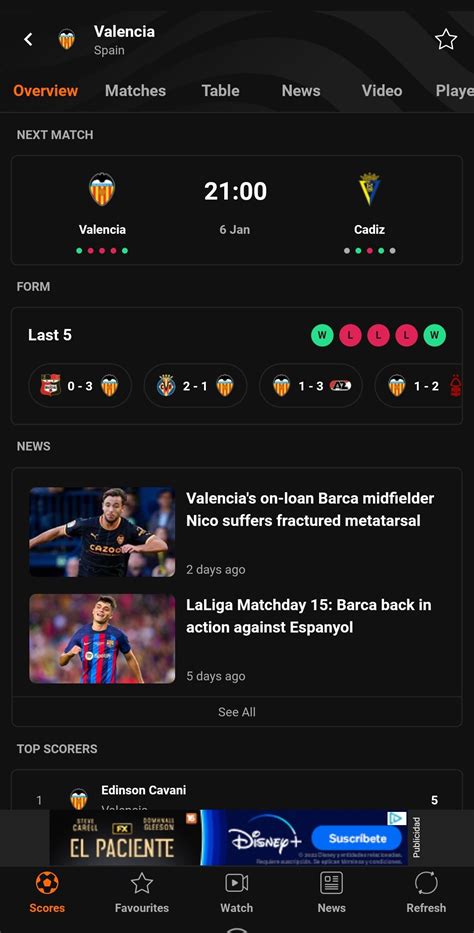 LiveScore 6.4 - Download for Android APK Free