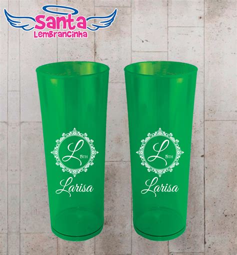 Copo Long Drink 15 Anos Monograma Personalizado COD 6959