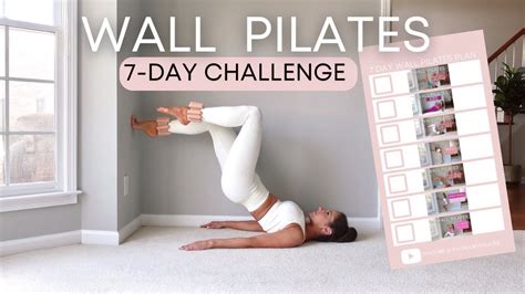 Wall Pilates Challenge For Beginners Free Day Wall Pilates Workouts YouTube