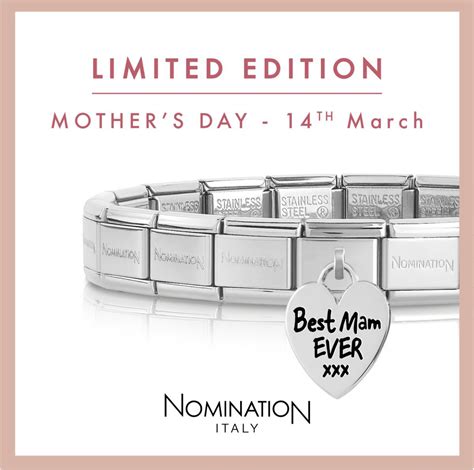 Nomination Limited Edition Best Mam Ever Mothers Day Charm The