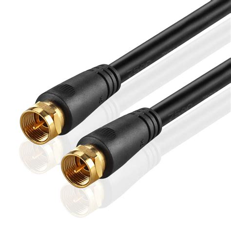 4.2 i/f cable connection through using the attached cable. Coaxial Cable 3FT F Connector F-Type Plug Pin Male Adapter ...