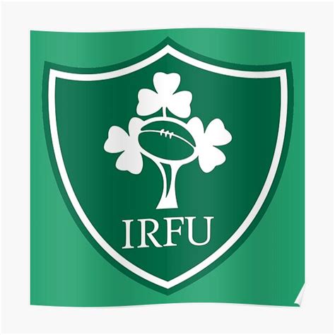 Irish Rugby Football Union Poster For Sale By Stuartk Redbubble