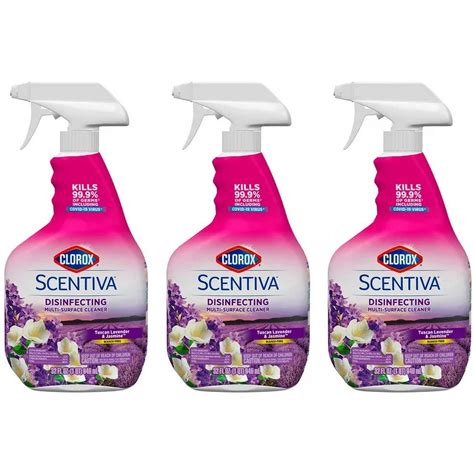 Clorox Scentiva Multi Surface Cleaner Spray Bottle Tuscan Lavender