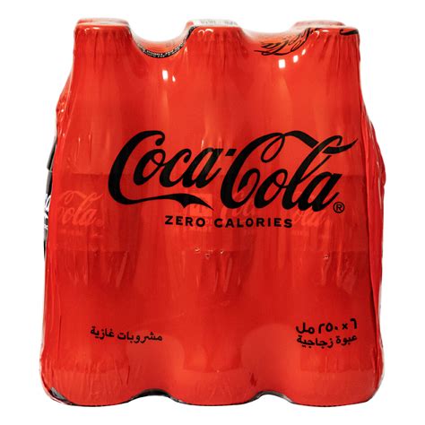 قم بشراء كوكاكولا مشروب غازي خالي من السعرات الحرارية 6 × 250 مل Online At Best Price من الموقع