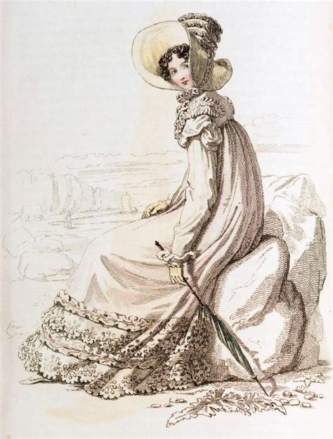 Walking Dress 1818 Fashion Plate From Ackermanns Repository Of Arts