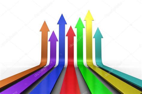 Colourful Arrows Pointing Up — Stock Photo © Wavebreakmedia 38460741