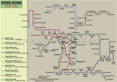 Hongkong Mtr Map Map Of Hong Kong Mtr