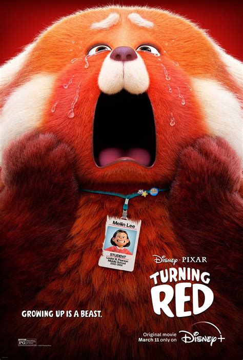 Emotional Panda From Turning Red Movie On Posters That Can Become Your