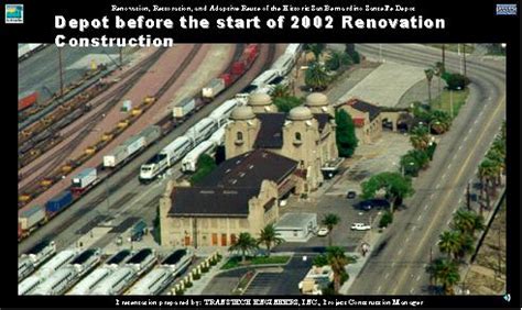 What are the values of the home depot? City of San Bernardino - Santa Fe Depot
