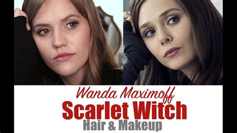 Wanda Maximoff Scarlet Witch Hair And Makeup Tutorial Rachel Hey
