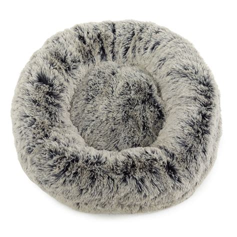 Outlet Cozee Paws Odourology Fluffy Round Pet Bed Qvc Uk