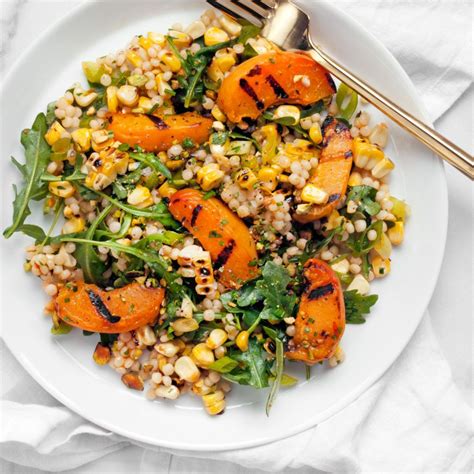 While chicken is cooking, prepare couscous. Grilled Apricot and Corn Harissa Couscous | Last ...