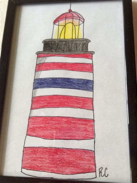 See the image for the various lines required. How to Draw a Lighthouse: 7 Steps (with Pictures) - wikiHow