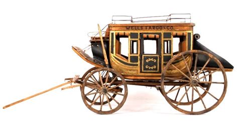 Vintage Wells Fargo Overland Stagecoach Model