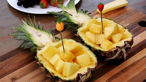 Pineapple Decoration Ideas Fruit Carving And Cutting Tricks Youtube
