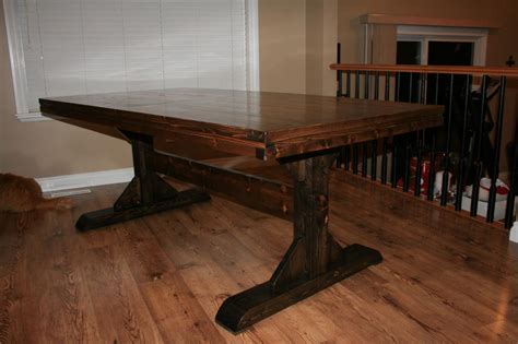 Pedestal, farmhouse kitchen & dining room tables : Ana White | Pedestal farmhouse table - DIY Projects