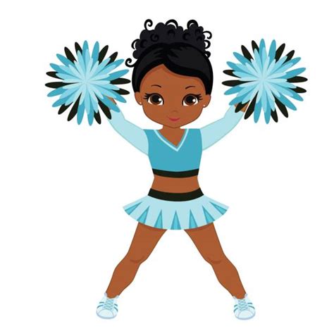 cheerleading clipart cheerleader wearing purple pom poms clipart 593 images and photos finder