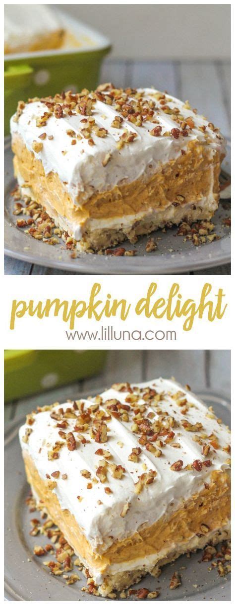Best Pumpkin Delight Dessert Video Lil Luna Recipe Pumpkin