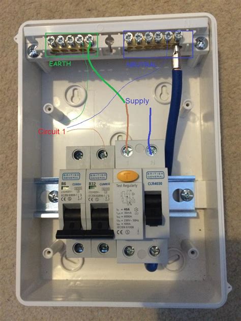 edition consumer unit wiring diagram electrical school