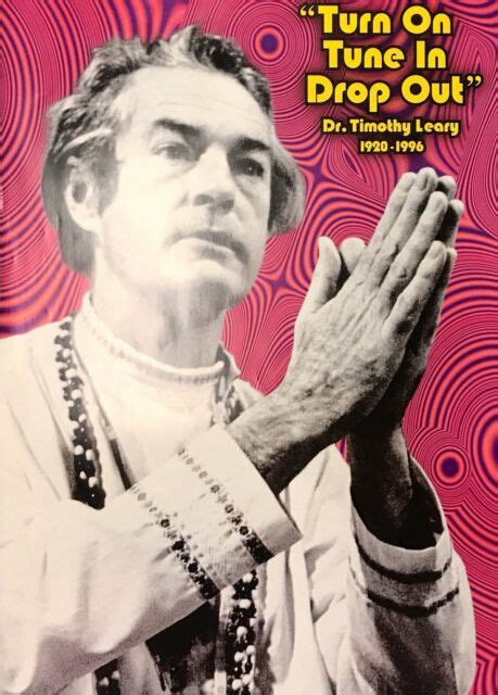 Original Vintage Poster Dr Timothy Leary Lsd Headshop Acid Psychedelic