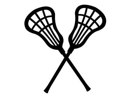 Crossed Lacrosse Sticks - Free SVG Files