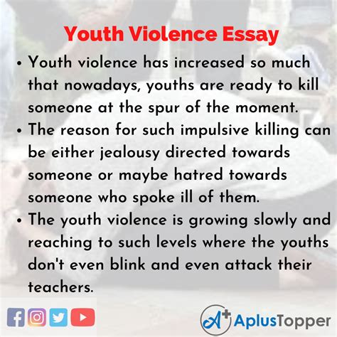 Youth Violence Essay | Essay on Youth Violence for 