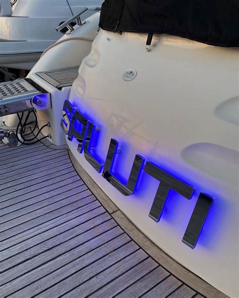Illuminated Yacht Boat Letters Custom Made To Order All Etsy Australia