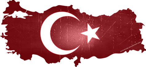 Turkish Flag On Country By Jestemturk On Deviantart