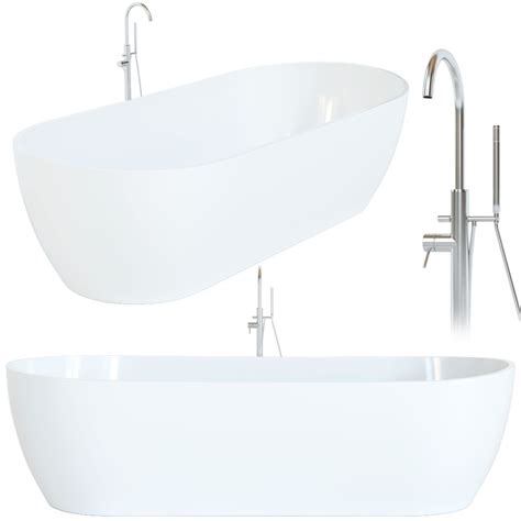 Freestanding Double Ended Solid Surface Bath 3d Model For Corona