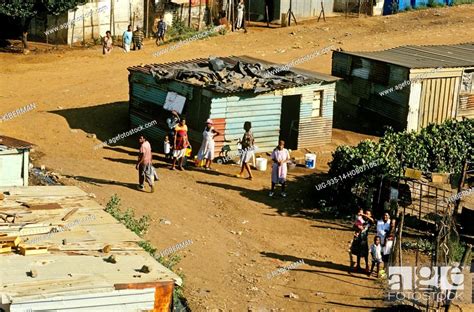Township Shacks Soweto Gauteng Stock Photo Picture And Rights