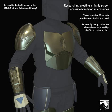 Mandalorian Pack 3 For Beskar Armor Set 3d Files 3d Print File For