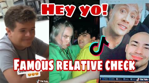 Hey yo! Famous Relative Check | TikTok Compilation - YouTube