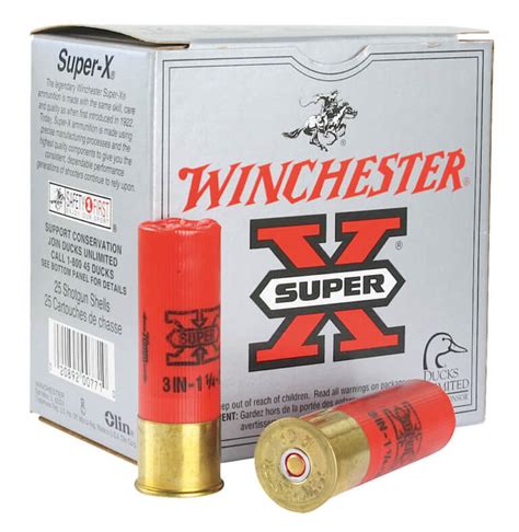 winchester ammo xsv1232 drylock super magnum 12 gauge 3″ 1 1 4 oz 1400 fps 2 shot 25rd box