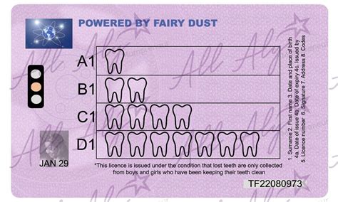 Tooth Fairy Licence Digital Download Tooth Fairy Tooth Fairy Etsy