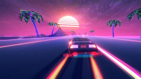 Retro Wave Pink Neon Outrun Car Hd Vaporwave Wallpapers Hd Wallpapers