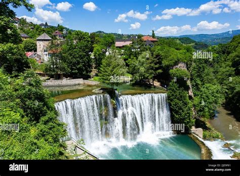 Jajce Town In Bosnia And Herzegovina Famous For The Beautiful