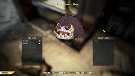 Buy Grafton Monster Mask In Fallout 76 Items Offer 2322725386